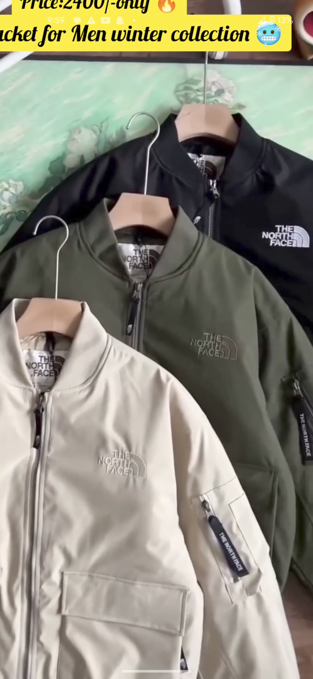 Winter bomber jacket for Men π₯π₯³