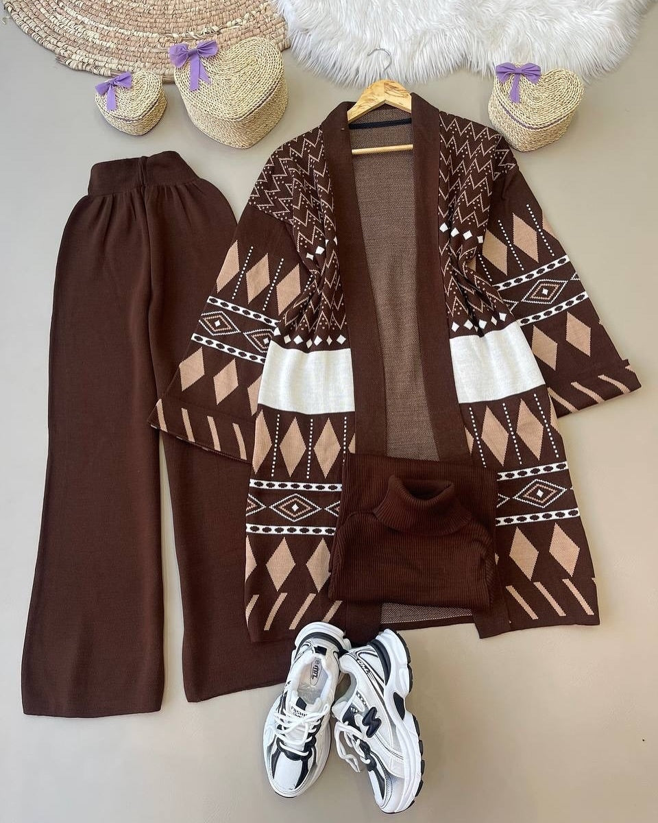 Woman 3pcs wool set for winter seasonš„¶