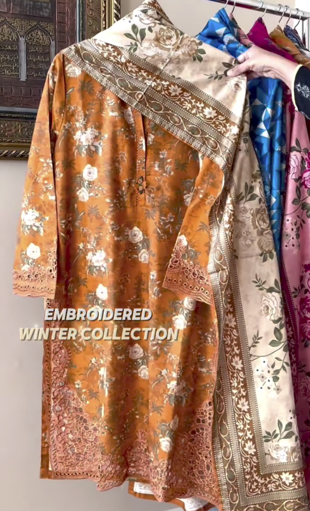 Winter Embroidery 3pcs suit collection 🥰