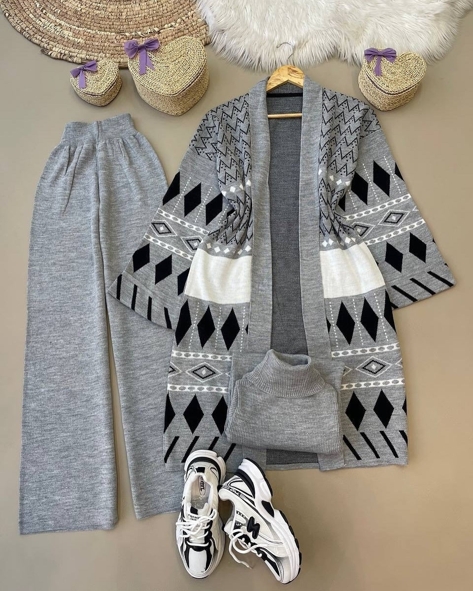 Woman 3pcs wool set for winter seasonš„¶