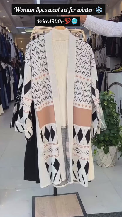 Woman 3pcs wool set for winter season🥶