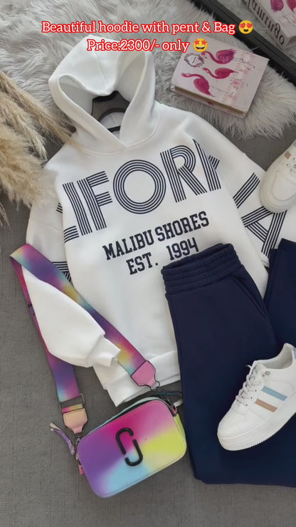Winter collection, hoodie with plazo &Bag 🤩🥳