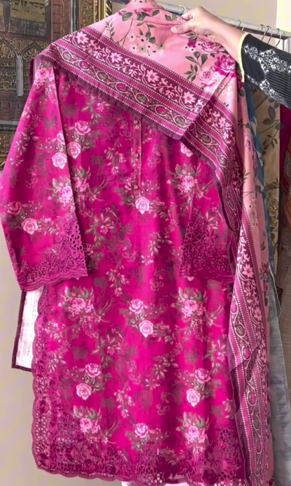 Winter Embroidery 3pcs suit collection 🥰