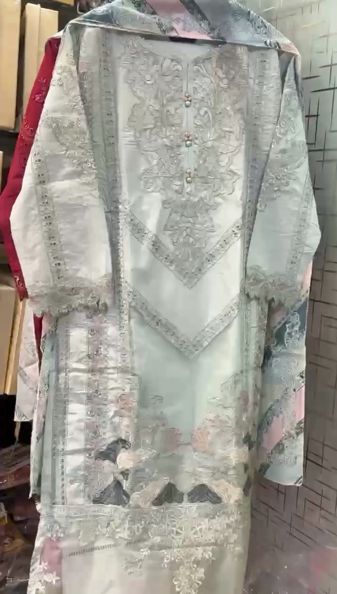 Woman Embroidery 3pcs Suit For Winter ❄️