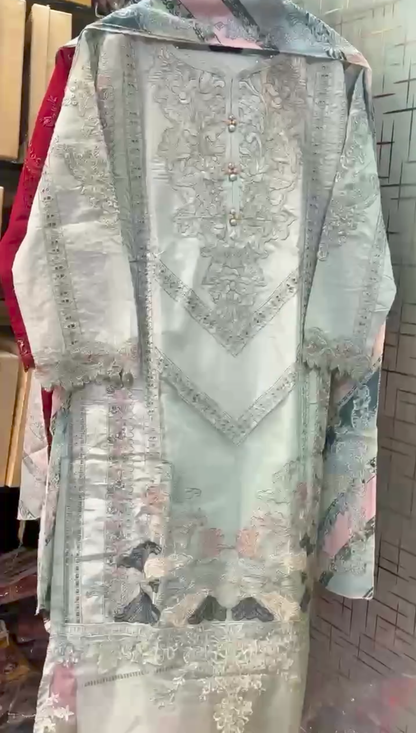 Woman Embroidery 3pcs Suit For Winter ❄️